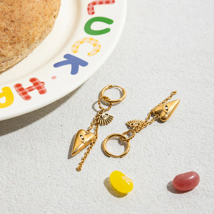 Eye Charms Drop Earrings
