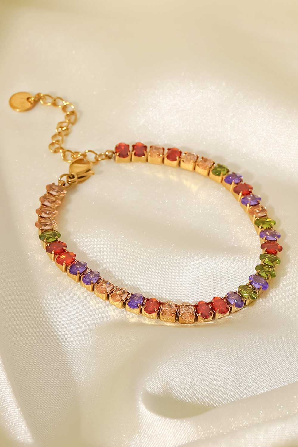 Multicoloured Tennis Bracelet