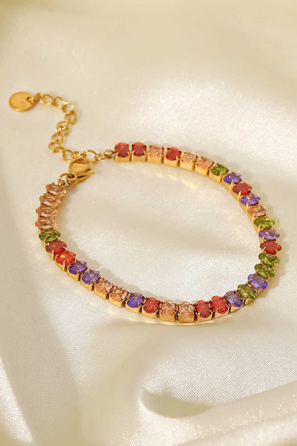 Multicoloured Tennis Bracelet