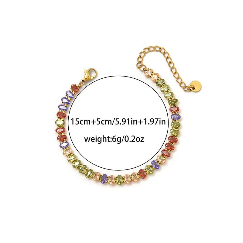 Multicoloured Tennis Bracelet