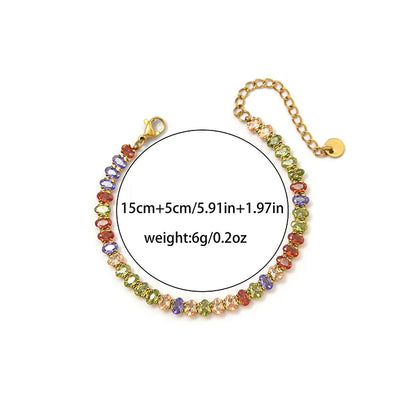 Multicoloured Tennis Bracelet