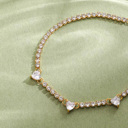 Heart Tennis Bracelet