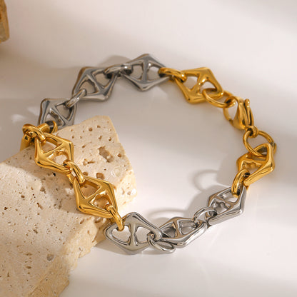 Bicolor Interlinked Bracelet
