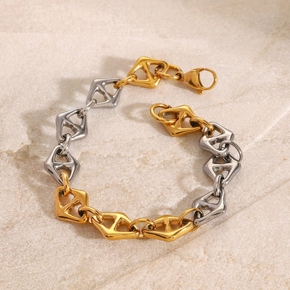 Bicolor Interlinked Bracelet