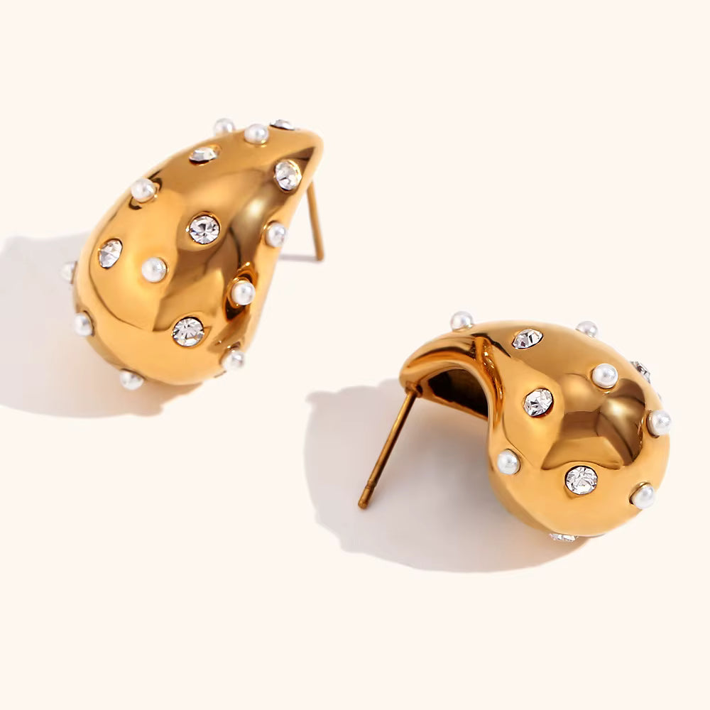 Pearl Bling Studs