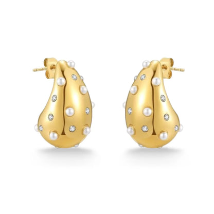 Pearl Bling Studs