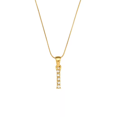 Initial Bling Necklace (Zirconia)